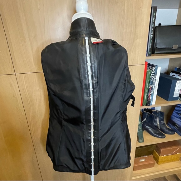 Thierry Mugler 🚩Host Pick🚩 slim edgy leather blazer - Picture 14 of 14